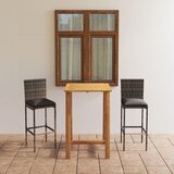  3-dijelni vrtni barski set s jastucima sivi | shoptok.hr