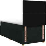  LED okvir za krevet s madracem Crna 90 x 200 cm Tkanina | shoptok.hr