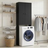  Kabinetska WC EDE Crna 66 x 25 5 x 190 cm Konstruirano drvo - Crna | shoptok.hr