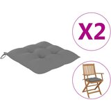 vidaXL Blazine za stole 4 kosi sive 40x40x7 cm blago Cene
