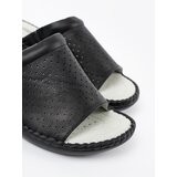 Shelvt Flip-flops with leather insert black | shoptok.hr