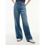 Jeans Claire High Rise Wid Modra