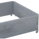 vidaXL Okvir za palete sivi 80 x 60 cm od masivne borovine | shoptok.hr