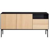 Hammel Furniture crna niska komoda u dekoru hrasta 180x89 cm Edge by Hammel Cijene