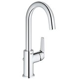 Grohe enoročna armatura za umivalnik BAUFLOW z zgornjim delom sifona (23753000) | Shoptok.si