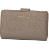 Coccinelle Denarnice N59 SOFT METAL Bež Cene