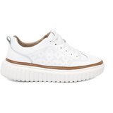 Sergio Leone White leather platform sneakers by Cene