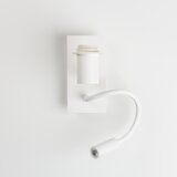 Brilagi - LED zidna lampa NUBILA 1xE27/25W/230V + LED/3W bela/braon | Eponuda.com