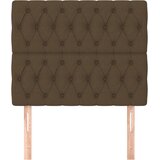  Uzglavlje tamnosmeđe 90x7x118/128 cm tkanina | shoptok.hr