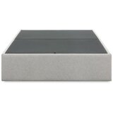 Kave Home Siva oblazinjena zakonska postelja s prostorom za shranjevanje 180x200 cm Matters – u