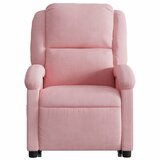  Naslonjač na podizanje ružičasti baršunasti | shoptok.hr