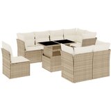  The Living Store Vrtna garnitura 9-delna z blazinami bež poli ratan - Vrtna Sedežna Garniture, (21460052) | Shoptok.si