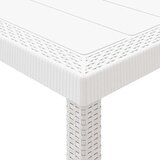 vidaXL Vrtnna jedilnica 17 pcs Bela Za 16 oseb Bambus / Kovina | Shoptok.si