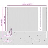  Stebri ograje 10 kosov U-channel 120 cm Pocinkana jekla, Šesterokotna ograja 1.2x10 m Pocinkana jekla | Shoptok.si