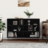 vidaXL Komoda črna 103,5x35x70 cm inženirski les Cene