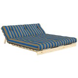 Karup Modra/rjava raztegljiva sedežna garnitura 160 cm Roots – | Shoptok.si