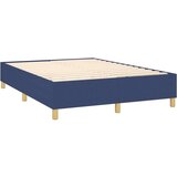 Box spring postelja z vzmetnico LED modra 140x200 cm blago, (20898440) | Shoptok.si