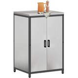  Ormar za kuhinjsko skladištenje HATTEM Srebrna 60 x 50 x 92 cm | shoptok.hr