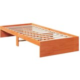  Izvlečna postelja brez vzmetnice vošč. rjava 90x200 cm borovina, (21792083) | Shoptok.si