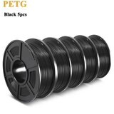 SUNLU PETG 3D filament, premer 1.75mm, temperatura tiskanja 230-250, PETG črna 5, (5000157592) | Shoptok.si