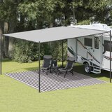  Tepih za šator antracit i bijeli 400 x 500 cm HDPE | shoptok.hr
