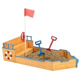  Piratska ladja peskovnik s krmilom in zastavo - vremensko odporen zunanji igralni set, (5000354104) | Shoptok.si