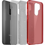 AVIZAR Ohišje za Xiaomi Redmi 9 Bleščice, silikonski gel s trdo plastjo, Rdeča, (5000014791) | Shoptok.si