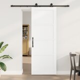 vidaXL drsna vrata s kompletom opreme bela 78x211 cm trdi les bor, notranja vrata 'ORKDAL'bela 78x211x4 cm trdi les bor Cene