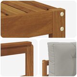  Set vanjskih sofa 7 pcs Prirodna i svijetlo siva | Eponuda.ba