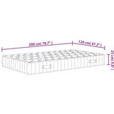 vidaXL Madrac s džepičastim oprugama srednje čvrst 120x200 cm | shoptok.hr
