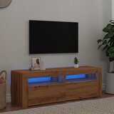 vidaXL TV omarica z LED artisan hrast 120x35x40 cm inženirski les Cene