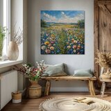  Pejzaž na slika na platnu ljetna livada | shoptok.hr