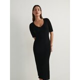 Reserved - Haljina od žerseja s ukrasnim detaljima - crno | shoptok.hr