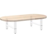  Noge za klub stolić bijele 2 kom 60 x (30-31) cm čelik | shoptok.hr