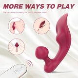 Sex HD Chomper - vodoodporni klitorisni in analni vibrator na baterije (rdeč) Cene