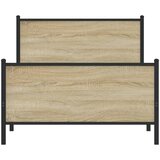 Metalni okvir kreveta bez madraca boja hrasta sonome 107x203 cm | shoptok.hr