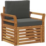  Zunanji kavč Masivno akacijevo les in poliester Naravna, (5000269945) | Shoptok.si
