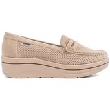 GOODIN Beige loafers with a thick sole | Shoptok.si