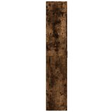  Visoka komoda dimljeni hrast 80x35x180 cm konstruiranog drva | shoptok.hr