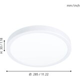 Eglo 99217 - led plafonsko svetlo fueva 5 LED/20W/230V | Eponuda.com