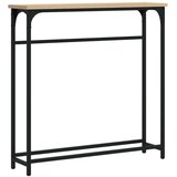  Konzolni stol boja hrasta 75 x 19 5 x 75 cm konstruirano drvo | shoptok.hr