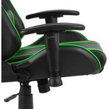 vidaXL Vrtljiv gaming stol zelen PVC | Shoptok.si