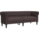  Trosjed Chesterfield tamnosmeđi od tkanine | shoptok.hr
