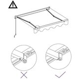  Tenda na ručno uvlačenje 450 x 300 cm narančasto-smeđa | shoptok.hr