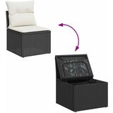  7-dijelni set vrtnih sofa od poliratana s jastucima crni bagrem | shoptok.hr