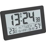 TFA Dostmann 60.2557.01 radijski radijsko kontrolirani sat 206 mm x 30 mm x 130 mm crna veliki zaslon | shoptok.hr