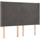  box spring s madracem LED tamnosivi 140x190 cm baršun | shoptok.hr