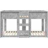  Krevet na kat za djecu Betonski sivi 90 x 190 cm | shoptok.hr