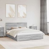  Konstrukcija postelje Siva Sonoma 160 x 200 cm Konstruiran les, (5000103133) | Shoptok.si