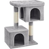 Songmics Mačje drevo, mačji stolp 101 cm, XL, Cat Condo za zelo velike mačke do 20 kg, velika mačka, 2 mačji votlini, prostor za praskanje, svetlo siva PCT614W, (21157952) | Shoptok.si